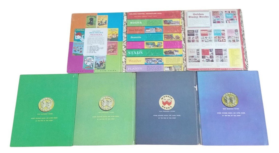 Christmas Little Golden Books & Wonder Books 1951-1961 Set Of 7 Collectible