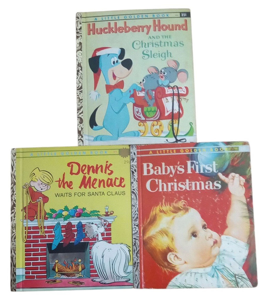 Christmas Little Golden Books & Wonder Books 1951-1961 Set Of 7 Collectible