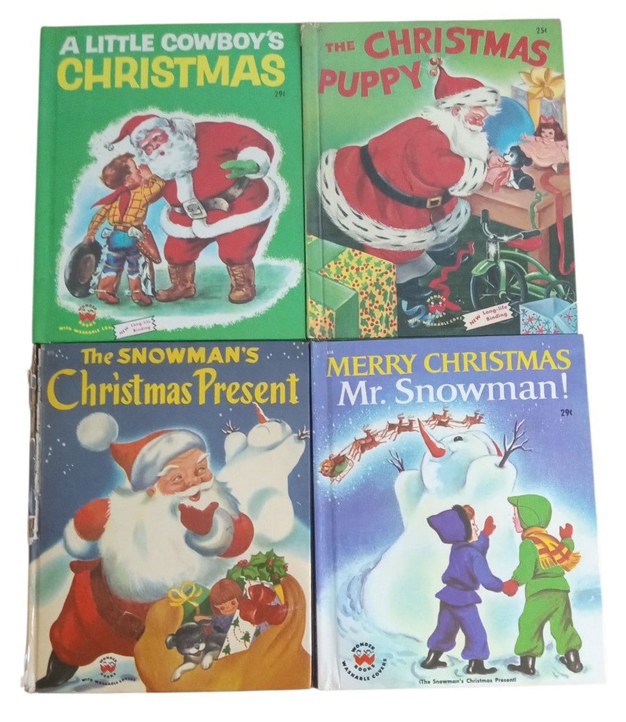 Christmas Little Golden Books & Wonder Books 1951-1961 Set Of 7 Collectible