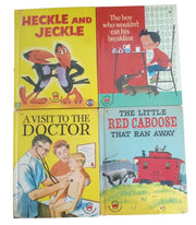 Wonder Books Set Of 4 Vintage 1952-1963 Collectible Nostalgic Children's Books
