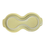 Fiesta - Yellow Figure 8 Sugar and Creamer Tray Ceramic Dish Homer Laughlin Pastel Plate