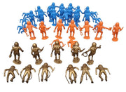 Astronauts MPC Set Of 41 Blue Orange Gold Vintage Collectible Nostalgic 1960s