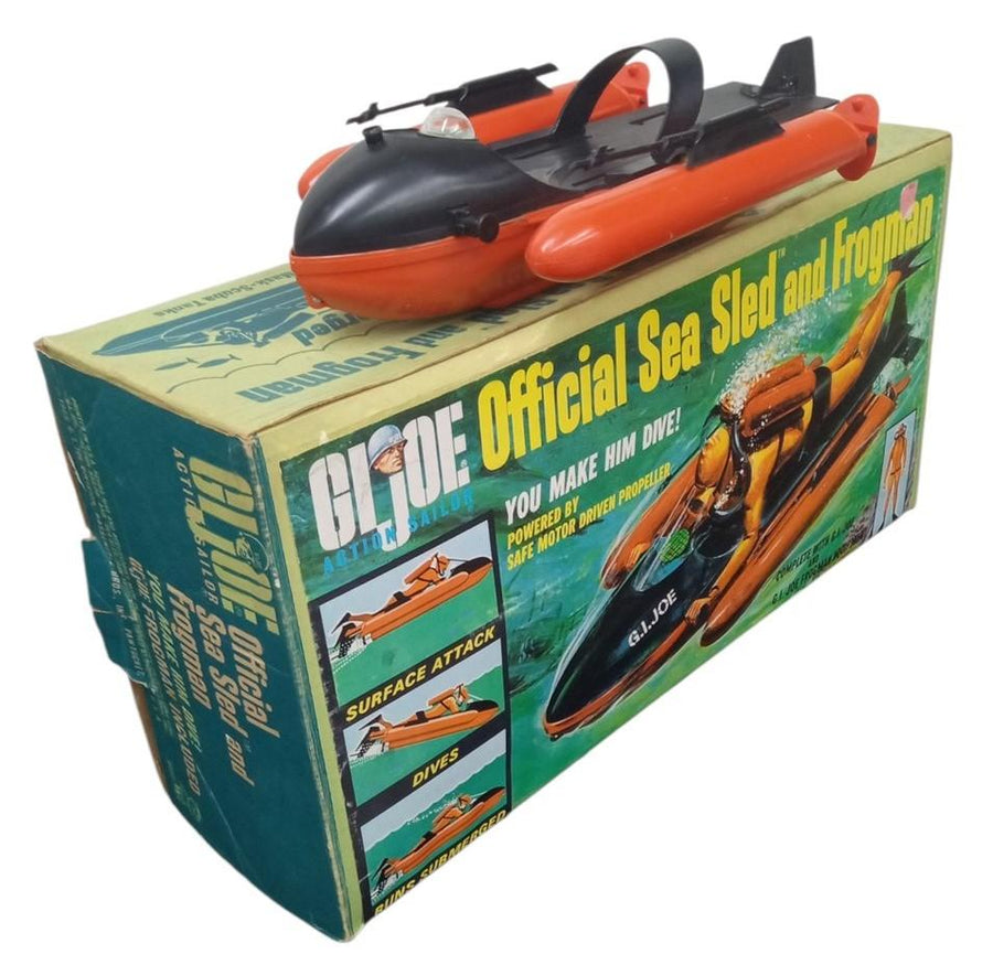 Hasbro GI Joe Sea Sled W/Box 1966 Vintage Retro Collectible Nostalgic Untested