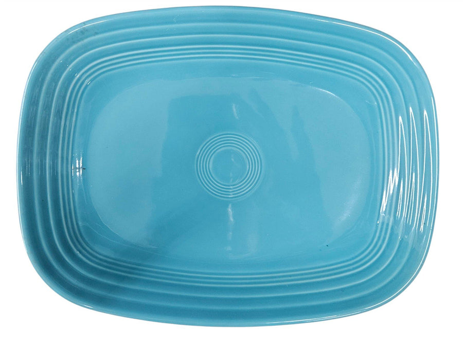 Fiesta - Turquoise Blue Rectangular Platter Homer Laughlin Ceramic Kitchenware