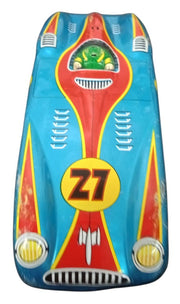 Tin Toy ASC Made In Japan Blue Racecar Vintage Retro Collectible Nostalgic