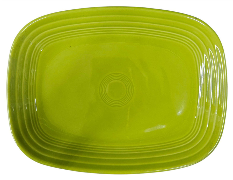Fiesta - Lemongrass Green Rectangular Platter Homer Laughlin Ceramic Dish Dining