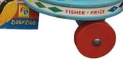 Fisher Price Ziggy Zilo Pull Toy Vintage Retro Collectible Nostalgic 1960s