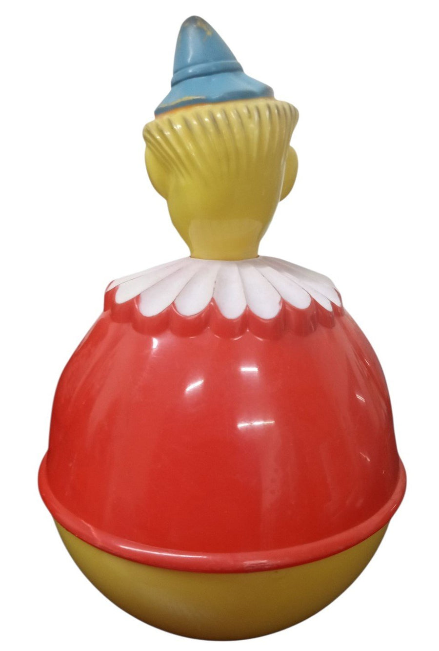 Toy Knickerbocker Plastic Roly Poly Clown Vintage Collectible Nostalgic