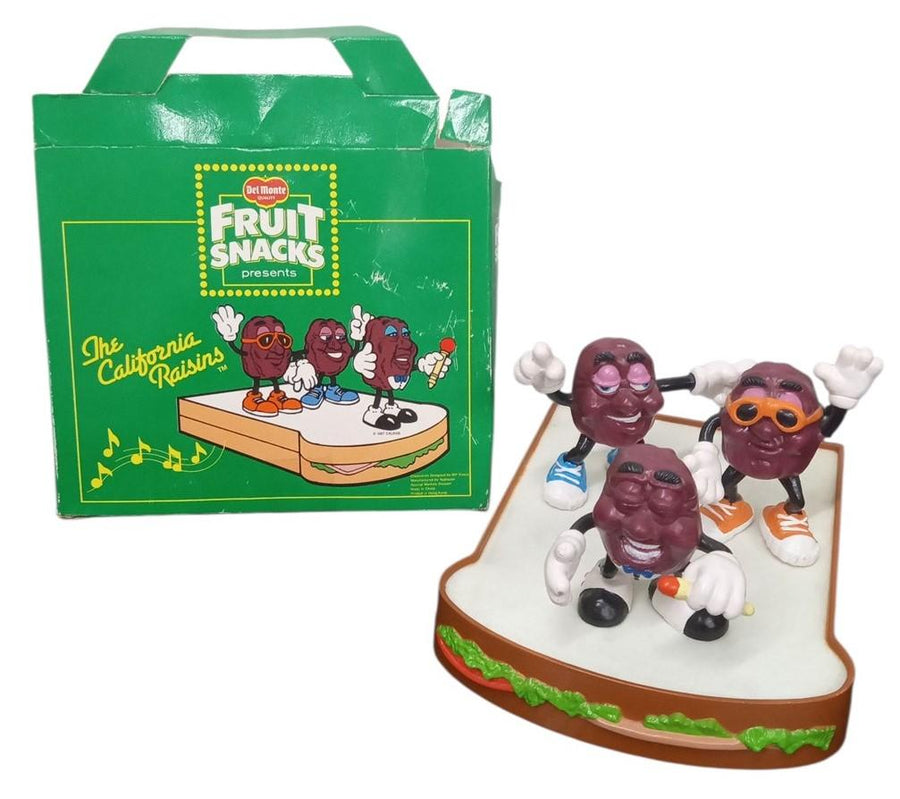 Del Monte California Raisins Figures W/Sandwich Stage Retro Collectible 1980s