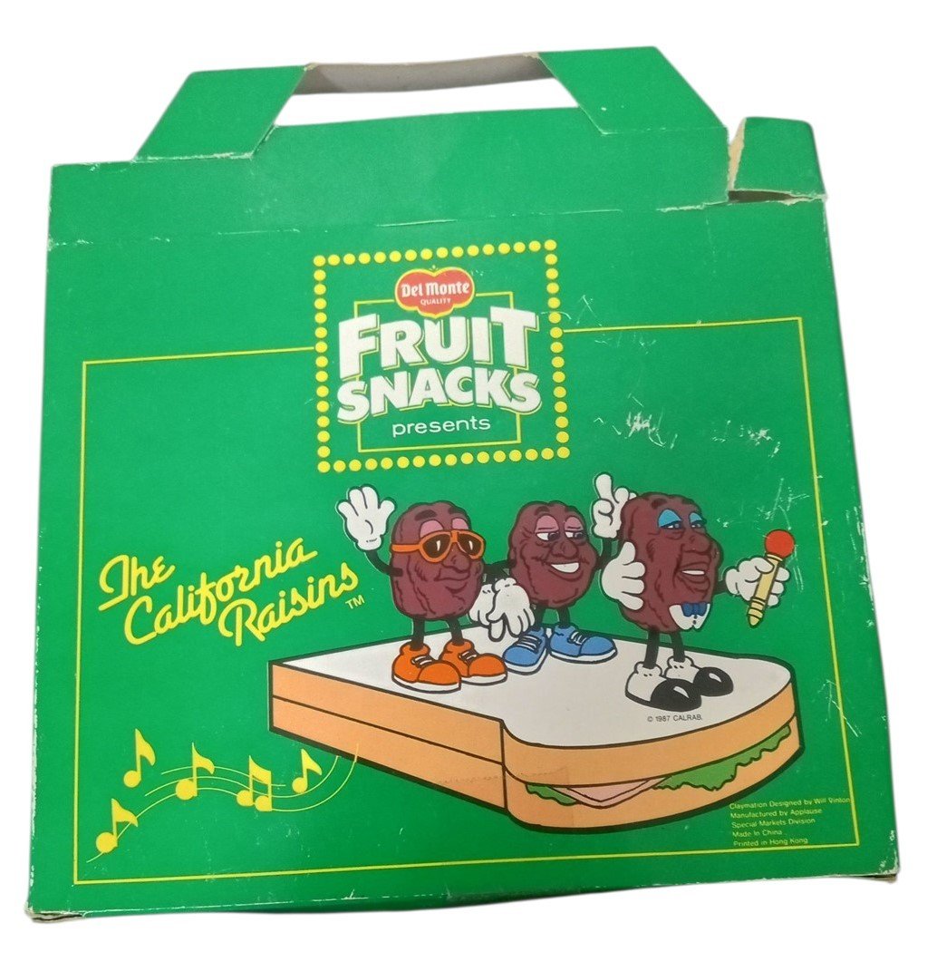 Del Monte California Raisins Figures W/Sandwich Stage Retro Collectible 1980s