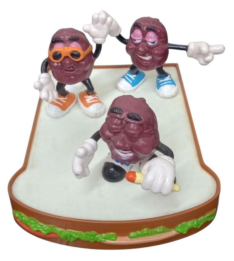 Del Monte California Raisins Figures W/Sandwich Stage Retro Collectible 1980s