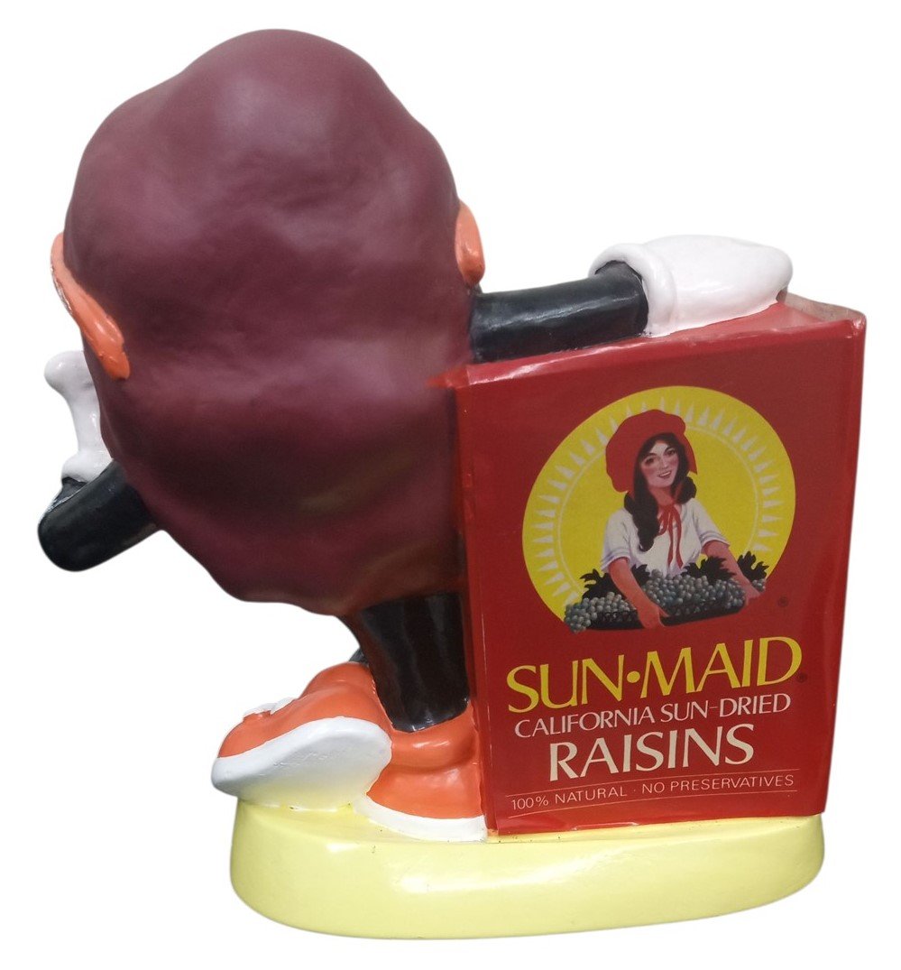 Sun Maid California Raisins Coin Bank Retro Collectible Nostalgic Decor 1980s
