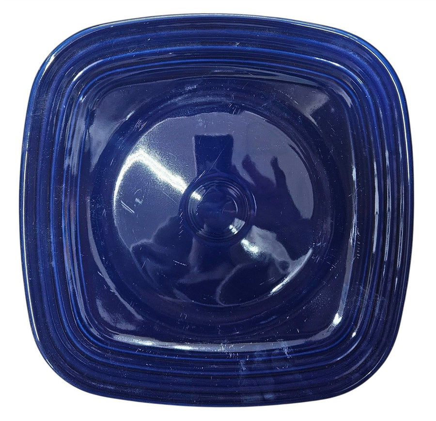 Fiesta - Cobalt Blue Square Dinner Plate Homer Laughlin Ceramic Kitchenware