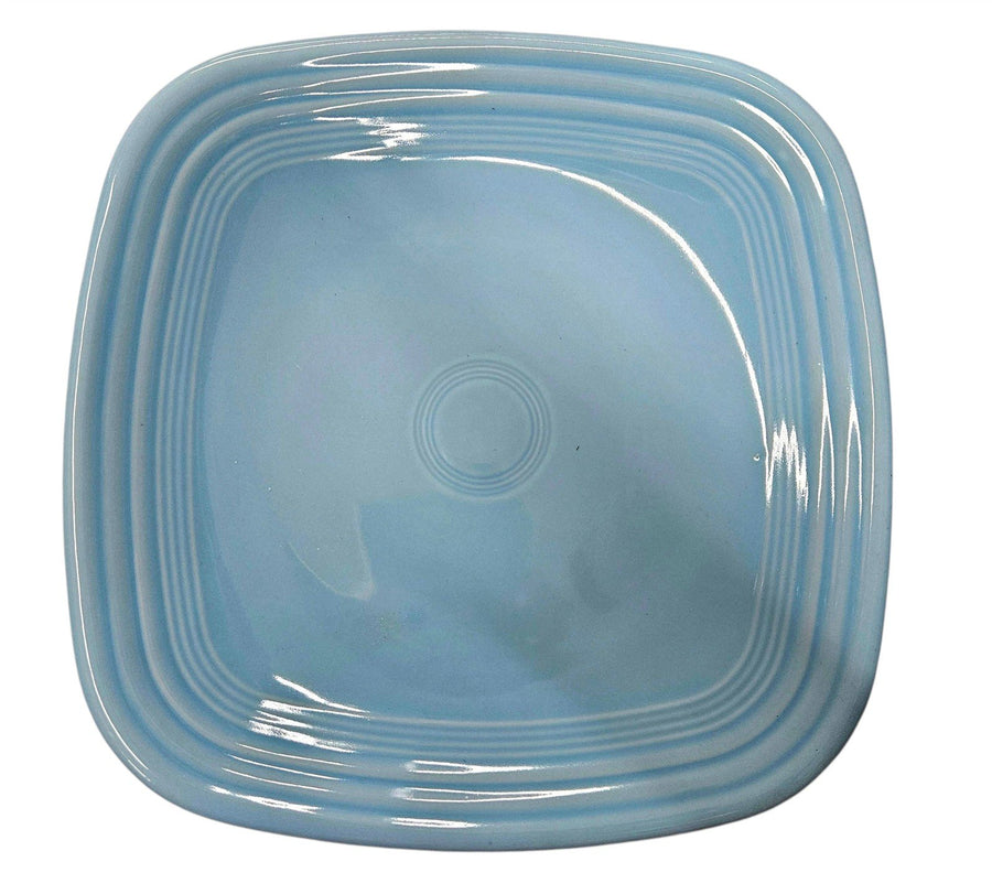 Fiesta - Sky Blue Square Dinner Plate Homer Laughlin Ceramic Kitchenware