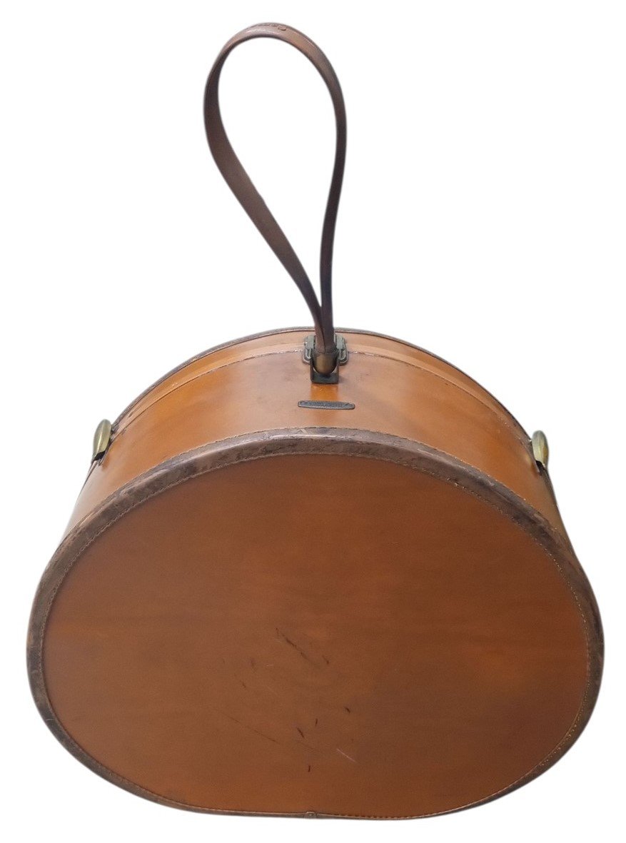 Samsonite Luggage Brown Hat Box Vintage Collectible Nostalgic Travel