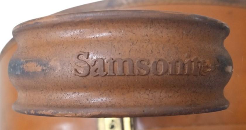 Samsonite Luggage Brown Hat Box Vintage Collectible Nostalgic Travel