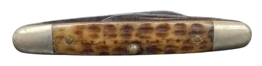 Pocket Knife By Case W/Bone Handle Double Blade Vintage Collectible Nostalgic