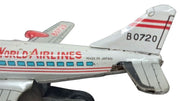 TWA Tin Airplane Friction Toy Made In Japan Vintage Collectible Nostalgic