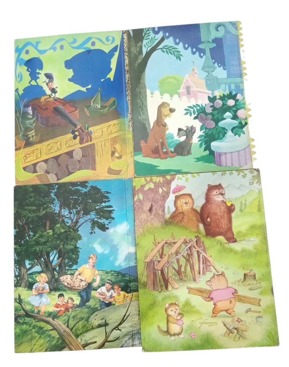Big Golden Books Set Of 4 Vintage Retro Collectible Nostalgic Children's Books