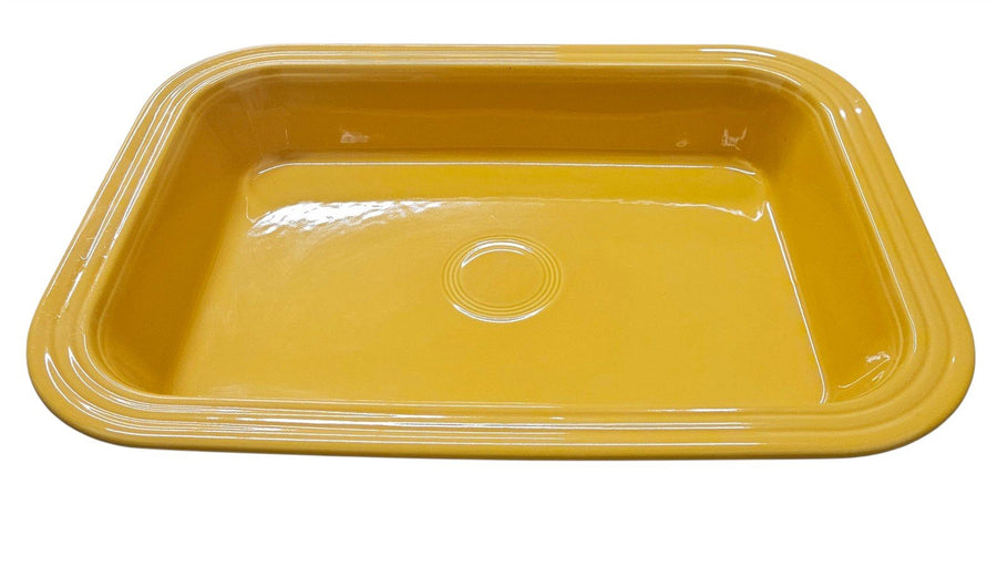Fiesta - Marigold Yellow Rectangular Baker Homer Laughlin Ceramic Baking
