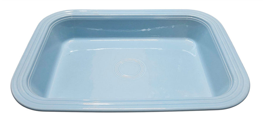 Fiesta - Sky Blue Rectangular Baker Homer Laughlin Ceramic Bakeware Kitchen
