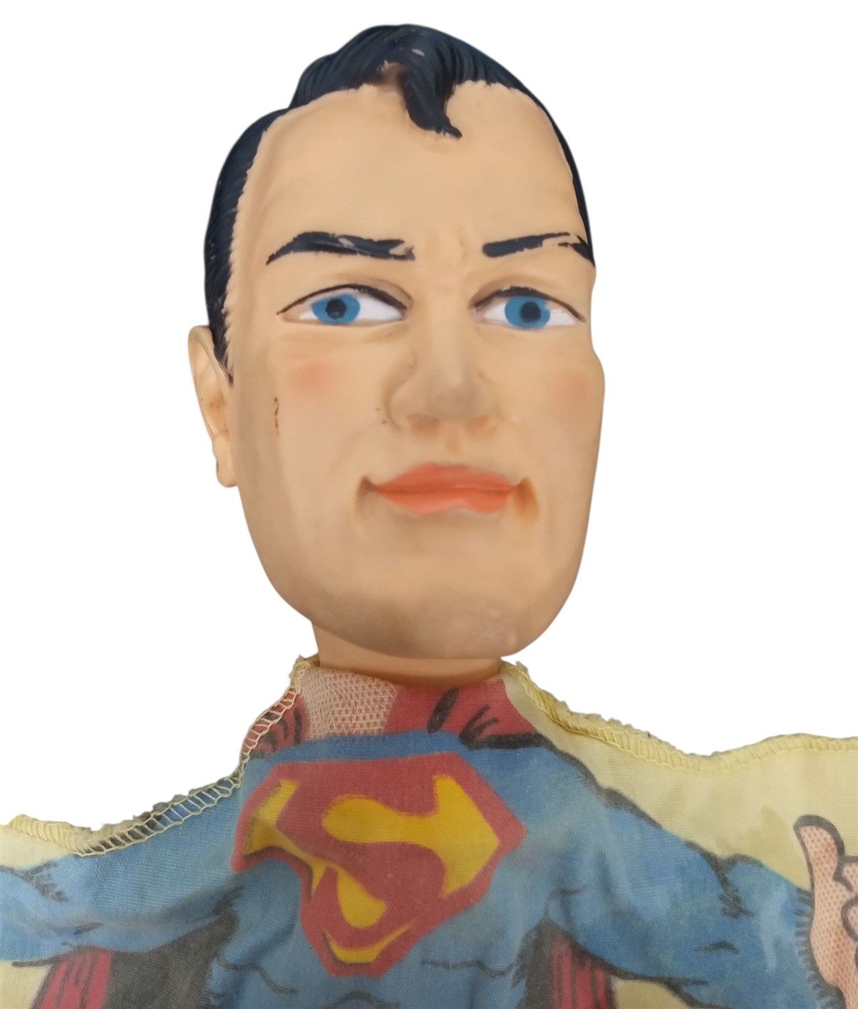 Superman Hand Puppet Ideal Toys DC Comics 1960s Vintage Collectible Nostalgic