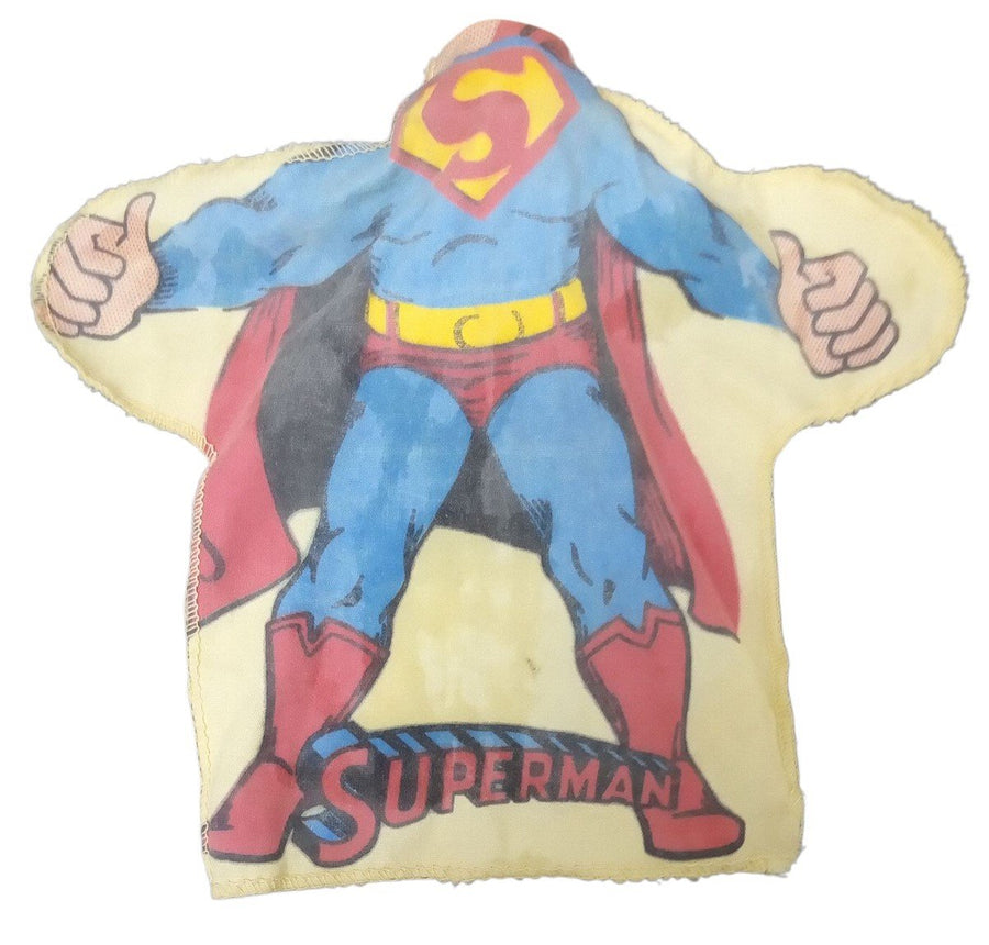 Superman Hand Puppet Ideal Toys DC Comics 1960s Vintage Collectible Nostalgic