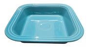 Fiesta - Turquoise Blue Square Baker Homer Laughlin Ceramic Baking Cooking
