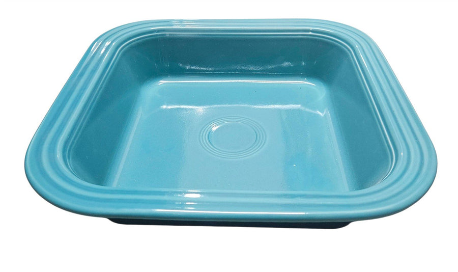 Fiesta - Turquoise Blue Square Baker Homer Laughlin Ceramic Baking Cooking