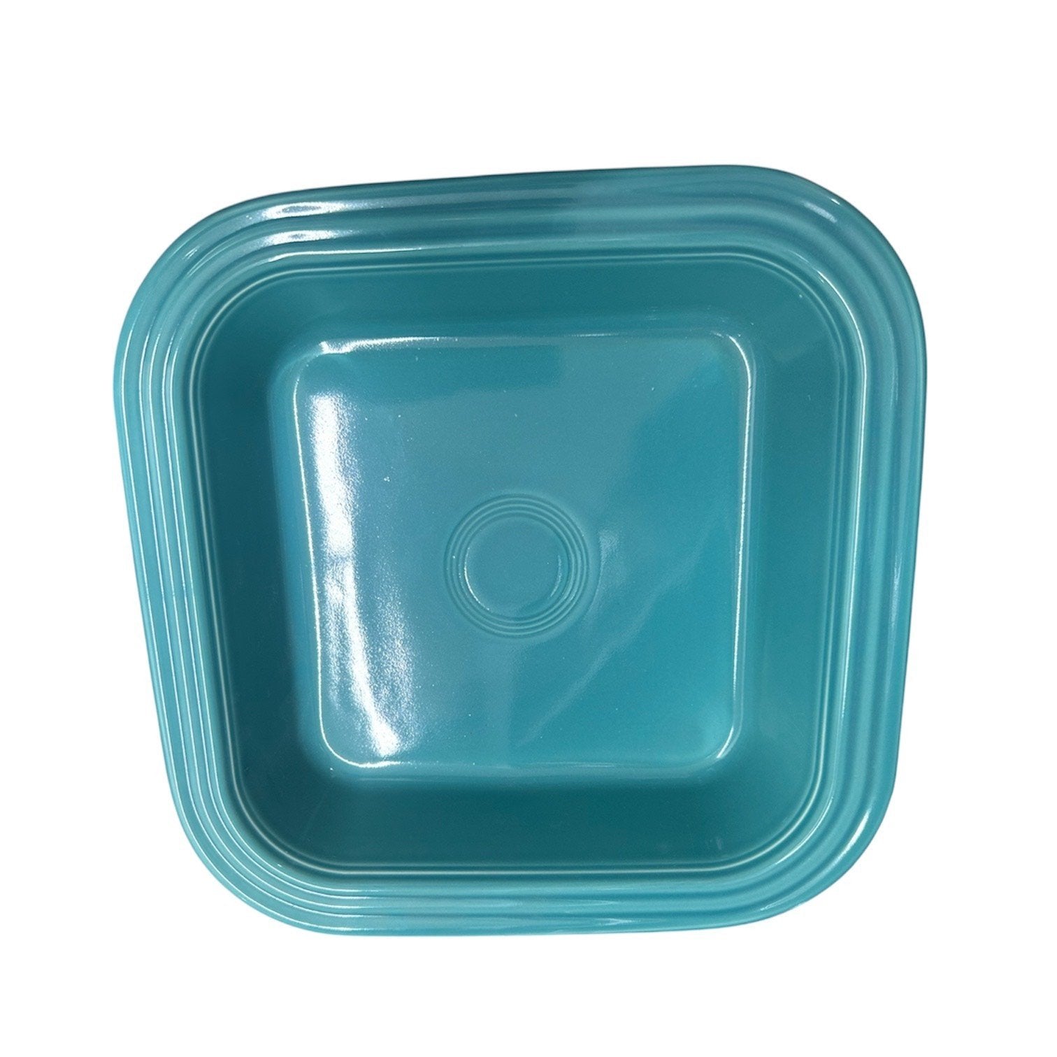 Fiesta - Turquoise Blue Square Baker Homer Laughlin Ceramic Baking Cooking