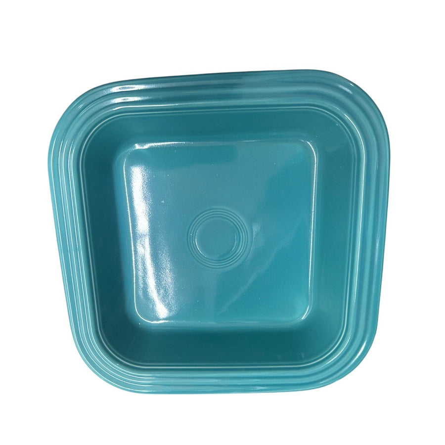 Fiesta - Turquoise Blue Square Baker Homer Laughlin Ceramic Baking Cooking