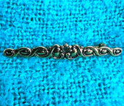 Antique 1979 Sarah Coventry Signed Goldtone Victorian Revival Style Bar Pin