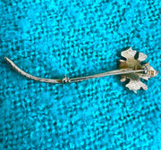 Vintage Sarah Coventry Gold-Toned Brown Maple Leaf Lapel Pin