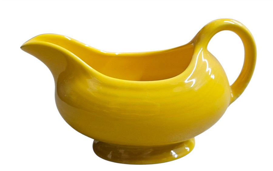 Fiesta - Daffodil Yellow Sauce Boat Gravy Homer Laughlin Ceramic Serving Dish HLC