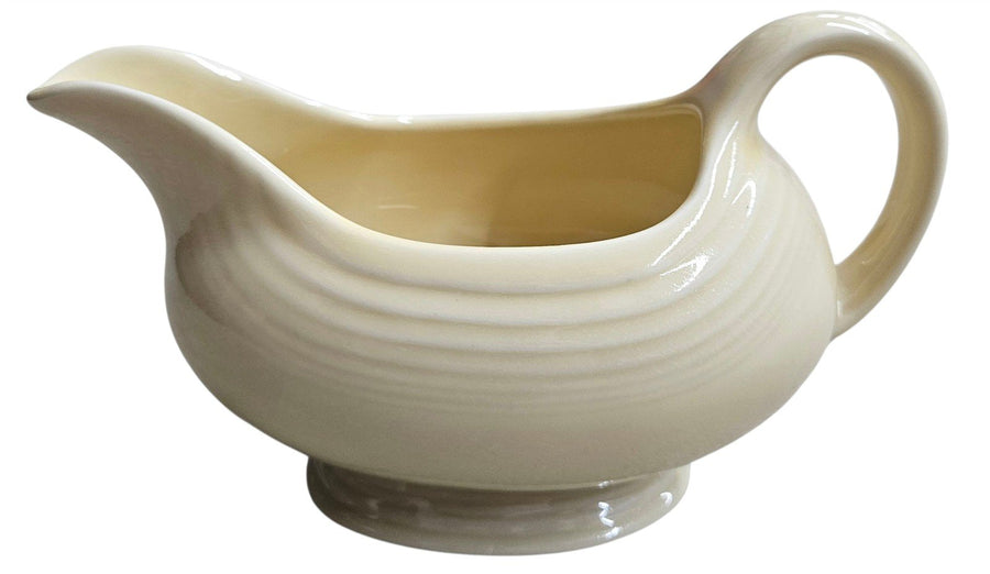 Fiesta - White Sauce Boat Gravy Homer Laughlin Ceramic Serving Dish Home Decor