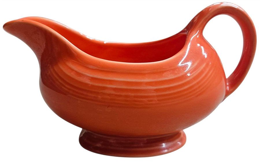 Fiesta - Poppy Orange Sauce Boat Gravy Homer Laughlin Ceramic Serving Dish Home