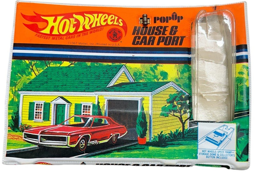 Hot Wheels PopUp Bundle: House & Car Port + Service Station 1967 Mattel