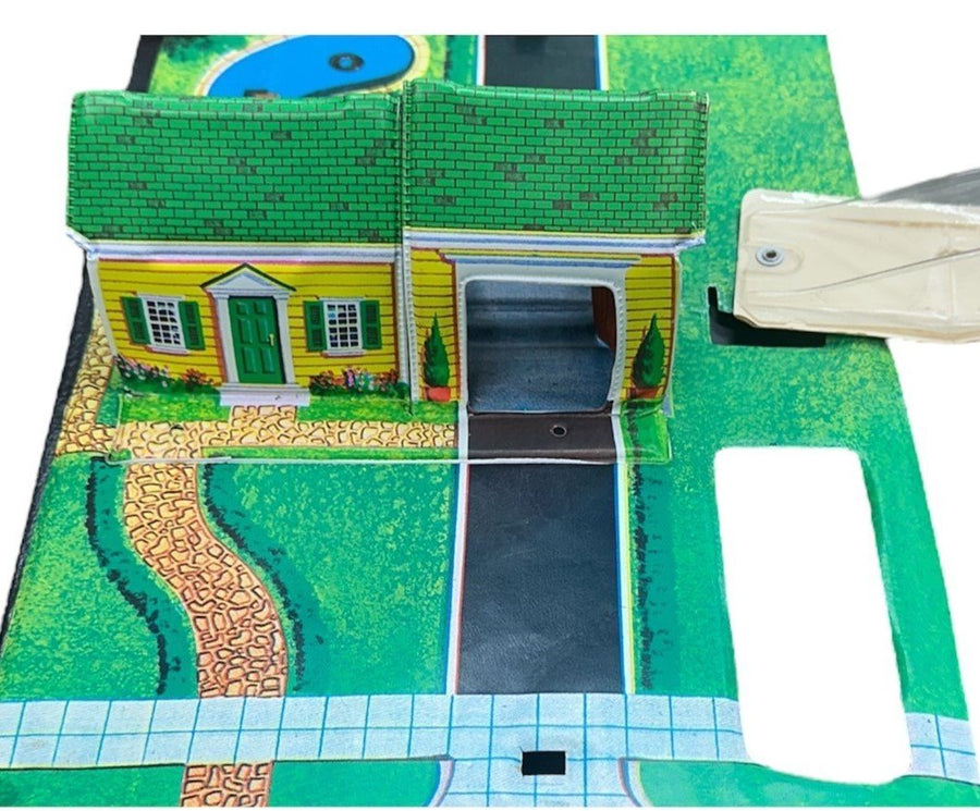 Hot Wheels PopUp Bundle: House & Car Port + Service Station 1967 Mattel