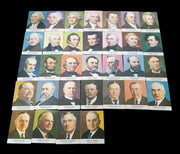 US Presidents Golden Press Trading Cards 1960s Set Of 32 Vintage Collectible