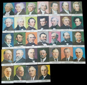 US Presidents Golden Press Trading Cards 1960s Set Of 32 Vintage Collectible