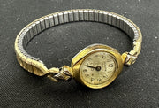 Vintage Clinton Quartz Steel Gold-tone Women's Watch | Missing hand and crown