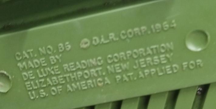 Toy Deluxe Reading Defender Dan Machine Gun No Tripod Vintage Collectible 1960s