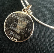 Believe By Brilliance Rose Gold Sisters Charm Bangle Bracelet