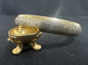 Vintage Art Deco Gold-tone Bangle Bracelet