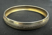 Vintage Art Deco Gold-tone Bangle Bracelet