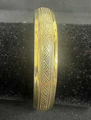 Vintage Art Deco Gold-tone Bangle Bracelet