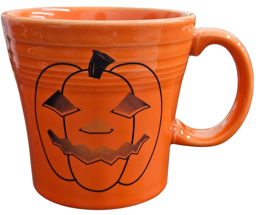 Fiesta - Poppy Orange Glowing Pumpkin Tapered Mug HLC Coffee Cup Kitchen