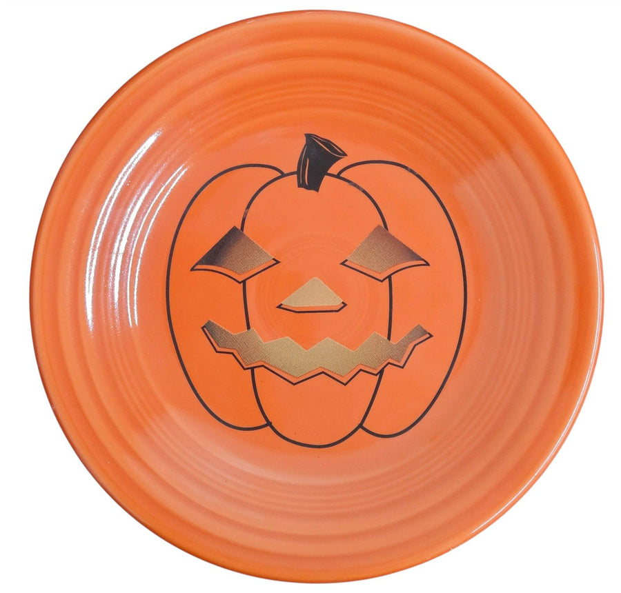 Fiesta - Poppy Orange Glowing Pumpkin Luncheon Plate Dish HLC