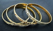 4x Vintage Zebra Print 2000s Bangle Bracelet Band Set