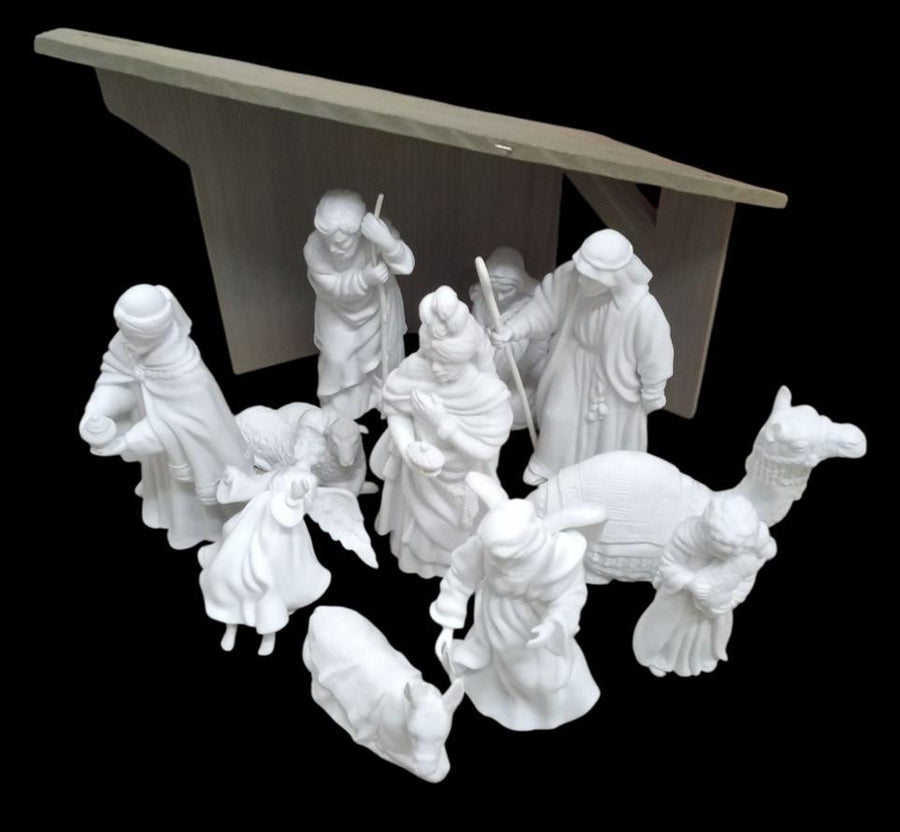 Avon Nativity Set 13 Pieces W/Boxes Vintage Collectible Nostalgic Festive 1980s